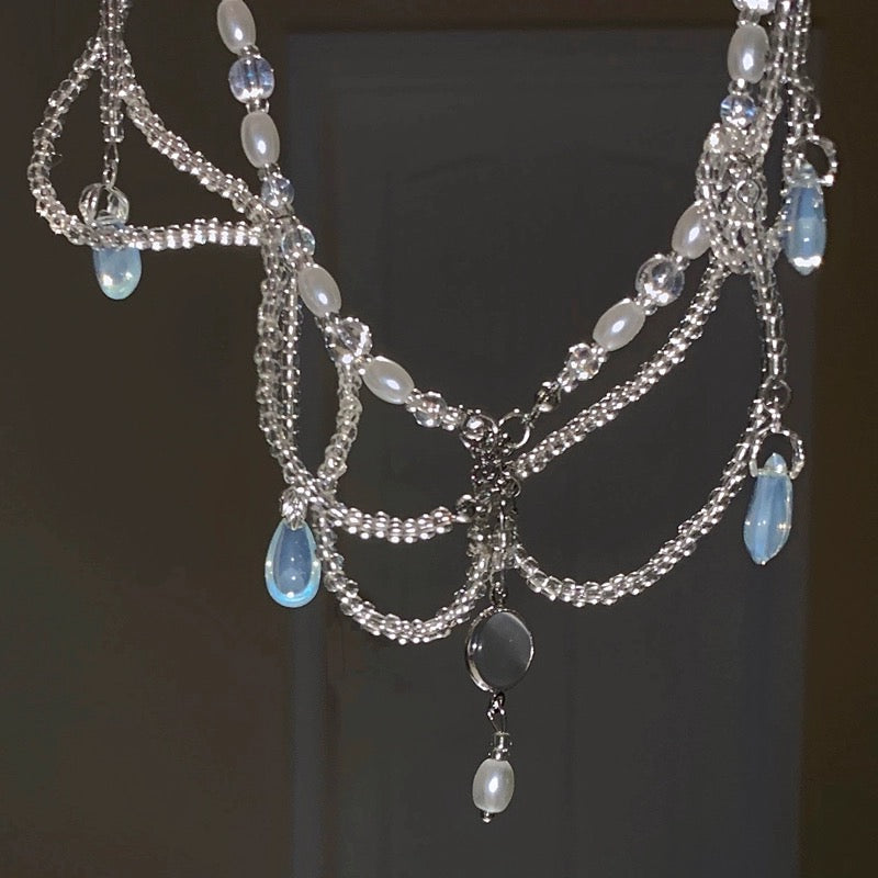 Royal Joan of Arc Pearl Tassel Necklace